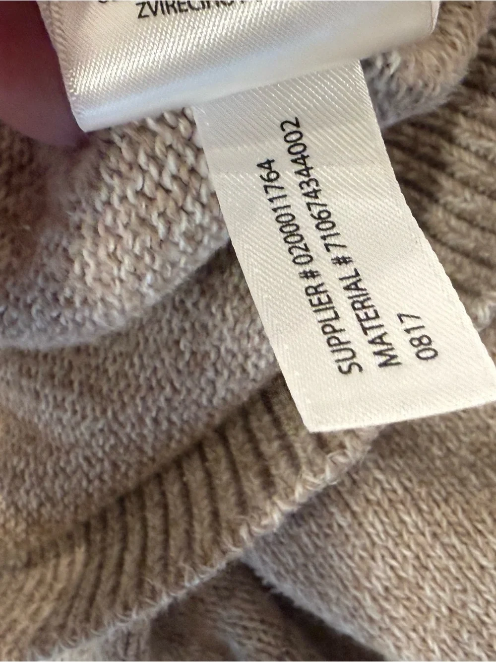 Polo Ralph Lauren Quarter Zip Mock Neck Pullover Sweater Mens XXL Beige Tan Pony